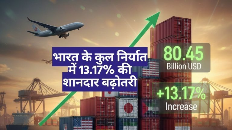 India भारत के कुल निर्यात में 13.17% की शानदार बढ़ोतरी; जनवरी में 80.45 अरब डॉलर के पार पहुँचा आंकड़ा